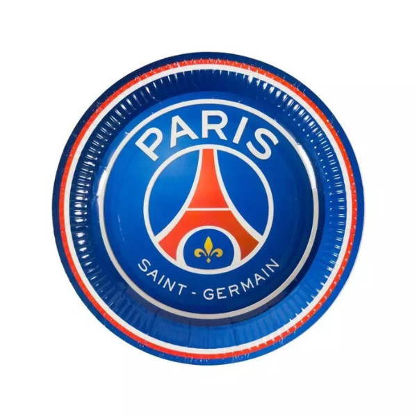 Décoration Comestible PSG En Azyme - Lot De 12 Disques Diamètre 7.5cm